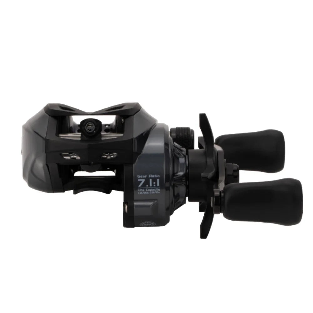 Reel rotativo baitcasting con freno electrónico DC 7.1:1, 6+1 rodamientos, sistema antienredo, arrastre de 6 kg, 168 g ultraliviano, ideal para pesca con señuelos de larga distancia