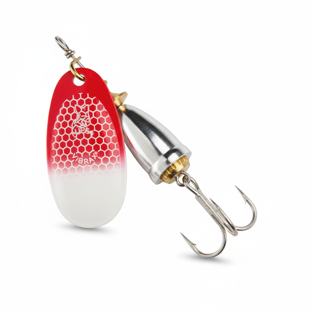 Cuchara HALP4K Spinner - Rojo y Blanco
