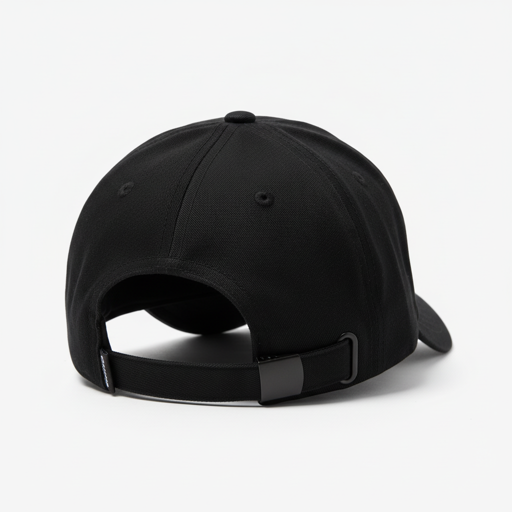 Gorra HALP4K Bordada Negra - Vista Trasera